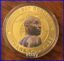 24K GOLD COIN KOBE BRYANT LAKERS LIMITED EDITION &KOBE BRYANT 8x10 GLOSSY POSTER