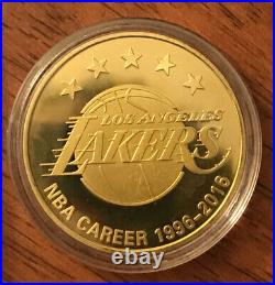 24K GOLD COIN KOBE BRYANT LAKERS LIMITED EDITION &KOBE BRYANT 8x10 GLOSSY POSTER