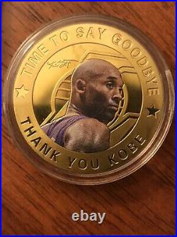 24K GOLD COIN KOBE BRYANT LAKERS LIMITED EDITION &KOBE BRYANT 8x10 GLOSSY POSTER