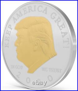 24=COINS= DONALD TRUMP 2020 SILVER GOLD Plated President KEEP AMERICA GREAT rare
