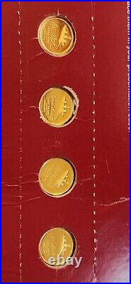 24 Karat Gold Signers of Declaration Independence Coin Collection