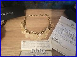 24ct gold pl coin Franklin Mint The Golden Caribbean Necklace collectable rare