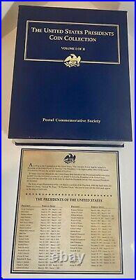 26pc Presidents Coins Collection with Volume 1 Album Postal Commemorative Society