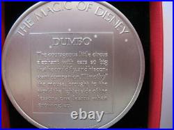 2.3 Oz Dumbo Disney Kirk Collection 1974 Relief. 925 Silver Coin Very Rare +gold