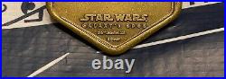 2 Disney Gold Batuu Spira Black Spire Coin Metal Star Wars Galaxys Edge ZERO