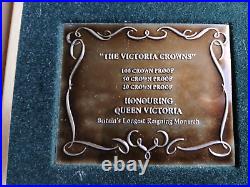 3 Coin Set 1 Gold 2 Silver Victoria Crown Proofs 20/50/100 Turks and Caicos