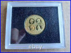 3 Coin Set 1 Gold 2 Silver Victoria Crown Proofs 20/50/100 Turks and Caicos