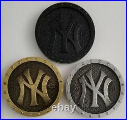 3 Coin Set 2019 Nypd Ny City Police New York Yankees #057 Gold Silver & Black