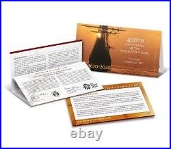 400th Anniversary of the Mayflower Voyage Two-Coin Gold Proof Set IN HAND