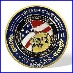 42Pcs Thank You Gift for Men Women Military Veterans Appreciation Challenge Coin