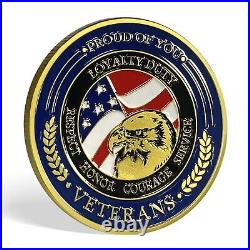 42Pcs Thank You Gift for Men Women Military Veterans Appreciation Challenge Coin