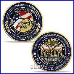 42Pcs Thank You Gift for Men Women Military Veterans Appreciation Challenge Coin
