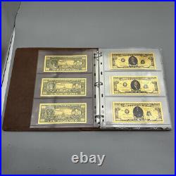 46PCS US President Gold Banknotes Silver Coins Album Coin Holder Collectibles