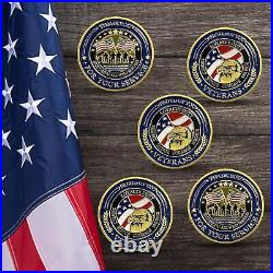 50Pack Military Challenge Coins Veterans Coin Thank You for Your Service Gifts
