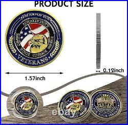 50Pack Military Challenge Coins Veterans Coin Thank You for Your Service Gifts