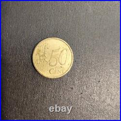 50 EUR CENT Coin ITALY 2002 RARE Marcus Aurelius Precious Collections