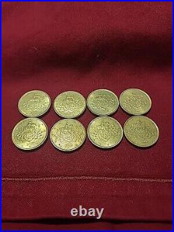50 EUR CENT ITALY 2002 RARE Set Of 8 Coins Marcus Aurelius Collections