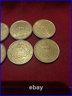 50 EUR CENT ITALY 2002 RARE Set Of 8 Coins Marcus Aurelius Collections