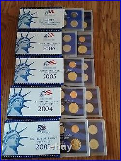 50 State Quarters And Mint Sets 1999-2008 Complete US Mint Proof Set Boxed