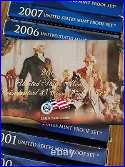 50 State Quarters And Mint Sets 1999-2008 Complete US Mint Proof Set Boxed