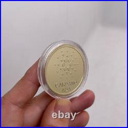 50pcs Gold Ada Cardano Coin Crypto Cryptocurrency Collectible Physical Coin