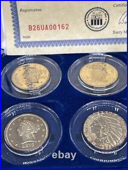 $5 Mint Mark #6 Coin Proof Gold Set Collection