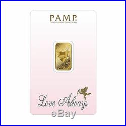 5gram Pure. 9999 Gold Love Always Pamp Suisse Sealed Bar $298.88 Sale