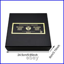64pcs Zimbabwe 2008 Gold Plated Challenge Coin in Box Collection Gift