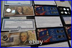 6 Collections, Franklin Mnt US Pres Dollar Collection Gold Ed 20 coins+2009