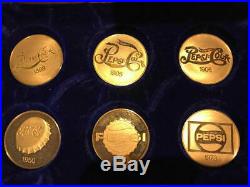 6 Pepsi. 999 Fine Gold logo coins Approx. 1.71 ozt of. 999 Gold RARE