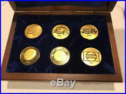 6 Pepsi. 999 Fine Gold logo coins Approx. 1.71 ozt of. 999 Gold RARE