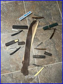 6 Straight Razor Collection Pakistan, Gold Coin, Imperial, Wester Bros