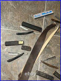 6 Straight Razor Collection Pakistan, Gold Coin, Imperial, Wester Bros