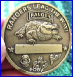 6th Airborne Ranger Training BN Camp James E. Rudder Eglin Army Challenge Coin
