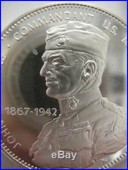 7/8-oz Gen. John Lejeune Freemason Brotherhood Masonic Coin Silver. 925+gold