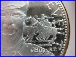7/8-oz President Theodore (teddy) Roosevelt Masonic Art Coin Silver. 925 + Gold