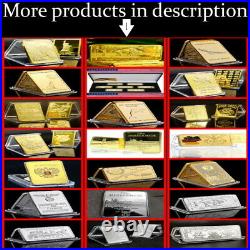 7 x 1 OZ Ounce Coin Collection USA DOLLAR HOME DECORATION GOLD PLATED