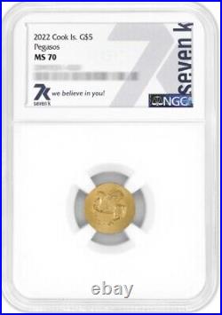 7k Metals Numismatic? Icons Pegasus MS70 Gold Collectible Coin