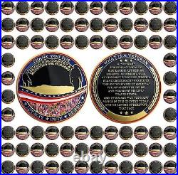 82 Pcs Military Challenge Coins Veterans Thank You for Your Service Appreciation