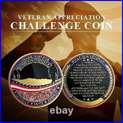 82 Pcs Military Challenge Coins Veterans Thank You for Your Service Appreciation