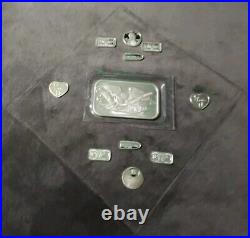 999 Silver Bullion- COLLECTION Mixed Lot 11x Bars Precious Metals- BU -Gift