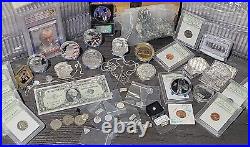 999 Silver Bullion In HUGE, MIXED Lot Of COLLECTIBLES, Gifts, 1ct Diamond ++++