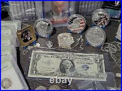 999 Silver Bullion In HUGE, MIXED Lot Of COLLECTIBLES, Gifts, 1ct Diamond ++++