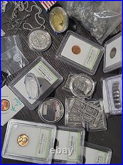 999 Silver Bullion In HUGE, MIXED Lot Of COLLECTIBLES, Gifts, 1ct Diamond ++++