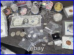 999 Silver Bullion In HUGE, MIXED Lot Of COLLECTIBLES, Gifts, 1ct Diamond ++++