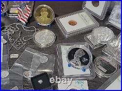 999 Silver Bullion In HUGE, MIXED Lot Of COLLECTIBLES, Gifts, 1ct Diamond ++++