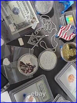999 Silver Bullion In HUGE, MIXED Lot Of COLLECTIBLES, Gifts, 1ct Diamond ++++