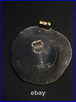 ANCIENT ROMAN COIN GOLD PENDANT SIGNED ELAN Very Heavy In Good Condition #AH