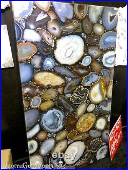 Agate Crystal Table Home Decor Pirate Gold Coins Earth Treasures Mineral Display