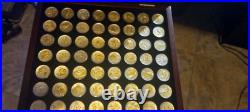 All 56 US Gold And Silver Highlighted Statehood Quarter Collection Complete Set